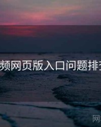 p站视频网页版入口问题排查详解