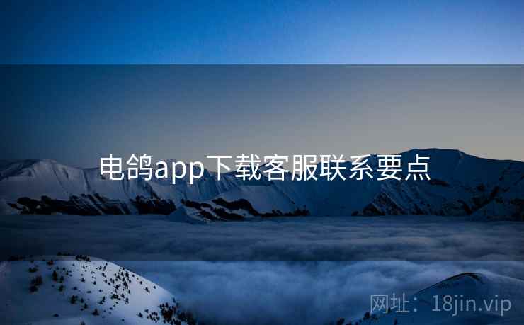 电鸽app下载客服联系要点 电鸽app下载客服联系要点