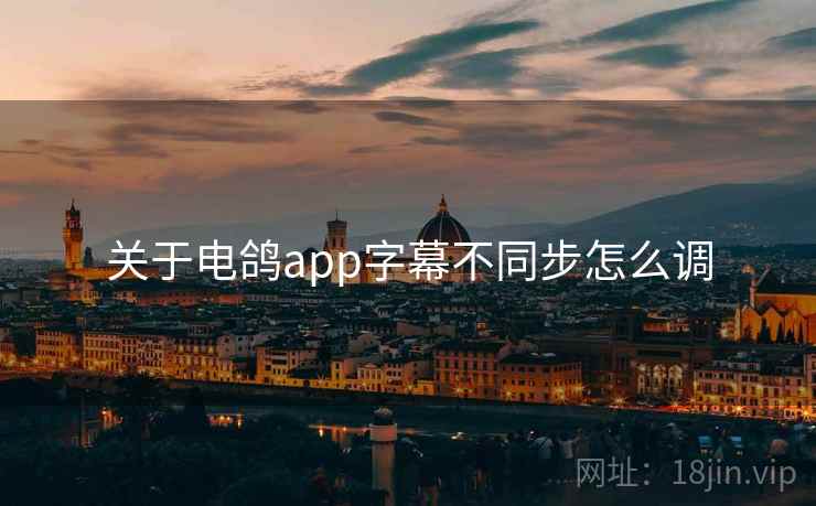 关于电鸽app字幕不同步怎么调 关于电鸽app字幕不同步怎么调