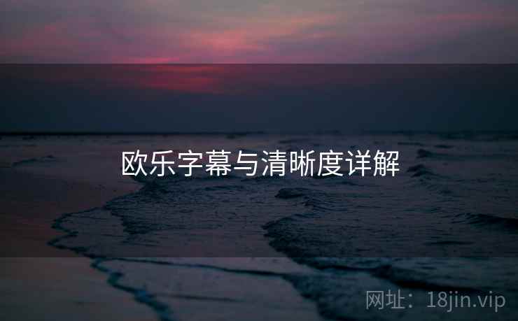 欧乐字幕与清晰度详解